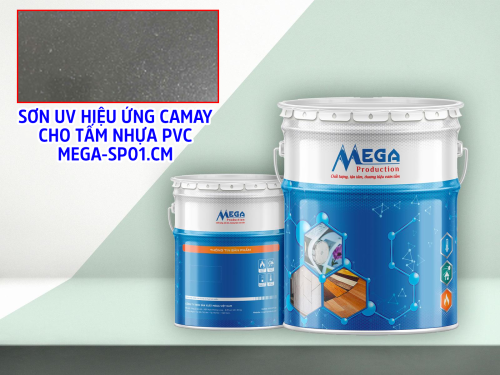 Sơn UV hiệu ứng camay cho tấm nhựa PVC MEGA–SP01.CM